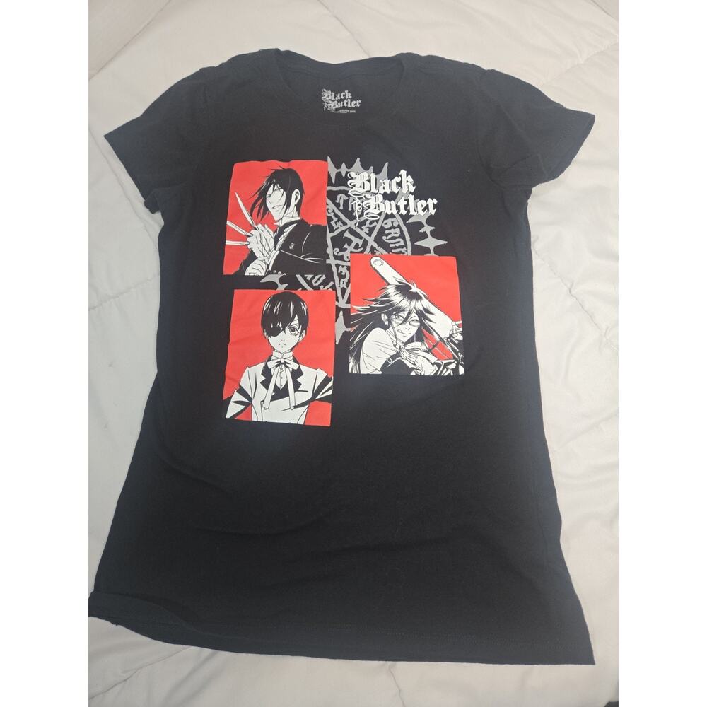 Black Butler Shirt Women S Black Manga Square Enix Graphic Top Anime